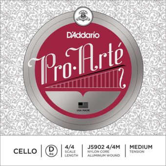 D'Addario J5902-44M cellosnaar D-2 4/4