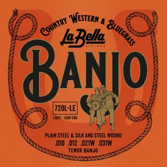 La Bella L-720L-LE snarenset tenor banjo