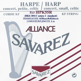 Savarez HPK-55-R kleine of concert harp snaar plain KF