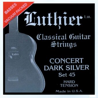 Luthier L-45 snarenset klassiek Concert Dark Silver