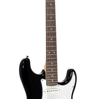 SX ED1/BK elektrische gitaar met 3 single coil elementen en vintage tremolo