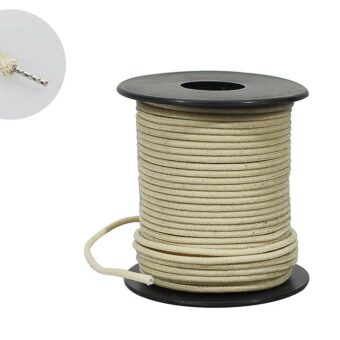 Boston PBW50/WH USA made waxed cotton braided push back wire