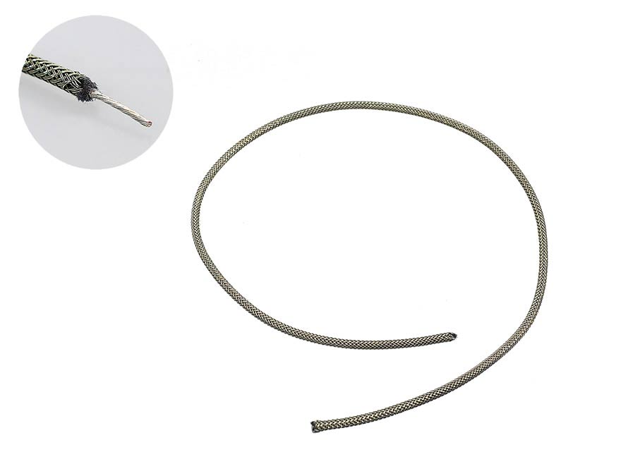 Boston PBWS1 USA made shielded waxed cotton braided push back wire