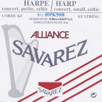 Savarez HPK-50B kleine of concert harp snaar plain KF