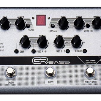 GRBass PureDRV preamp pedaal met overdrive