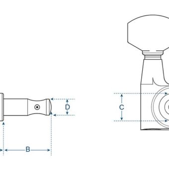 Boston 77-CL stemmechanieken voor gitaar