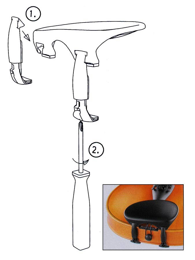 Wittner 253111 viool kinsteun