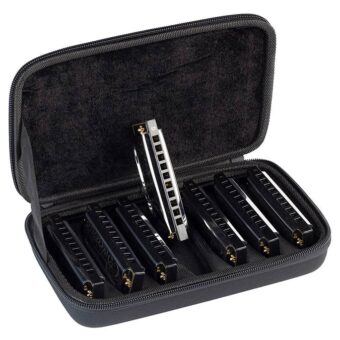 Belcanto HRM-20-7 blues harp set met koffer