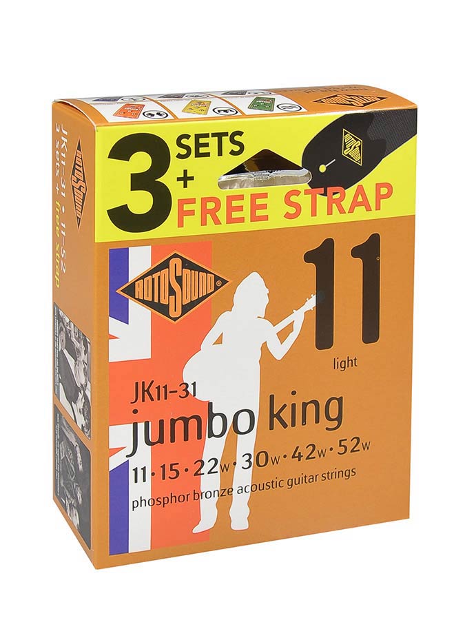 Rotosound JK11-31 3-pack met gratis gitaarriem