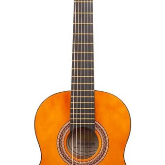 Valencia VC102K klassieke gitaar pakket: 1/2 gitaar met gigbag en clip tuner