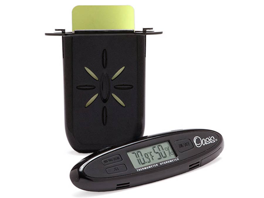 Oasis OAS/OH-30 digitale hygrometer/bevochtiger combo klankgat bevestiging
