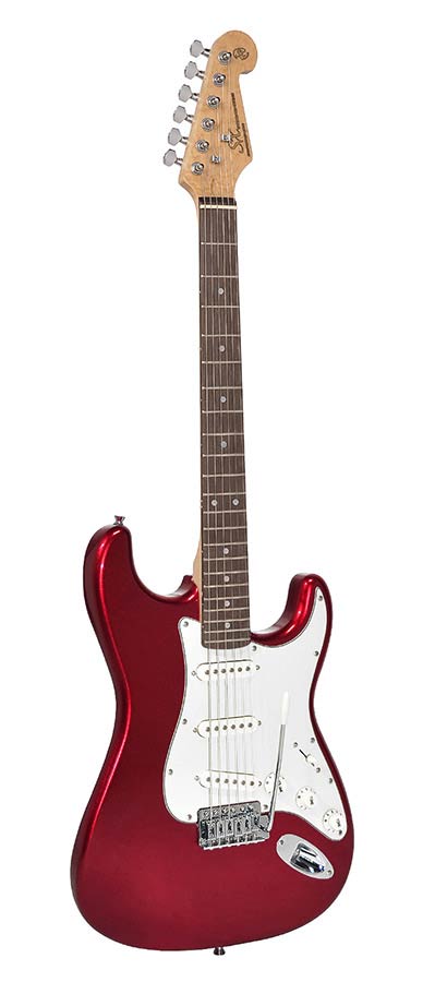 SX ED1/CAR elektrische gitaar met 3 single coil elementen en vintage tremolo