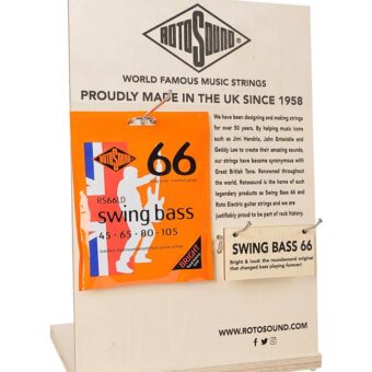 Rotosound RS-CTD-01 Toonbankdisplay “set van de maand” met bordjes en haken