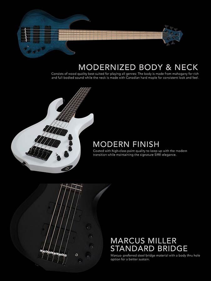 Sire M2+ 4/TBL basgitaar - Afbeelding 8