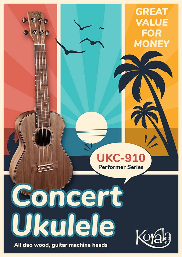 Korala UKC-910 concertukelele - Afbeelding 6