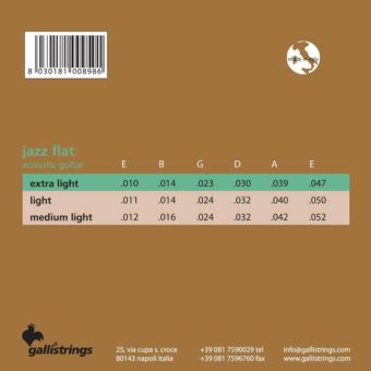 Galli AJF1047 snarenset voor akoestisch gitaar