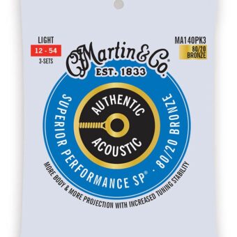 Martin MA140PK3 snarenset voor akoestische gitaar