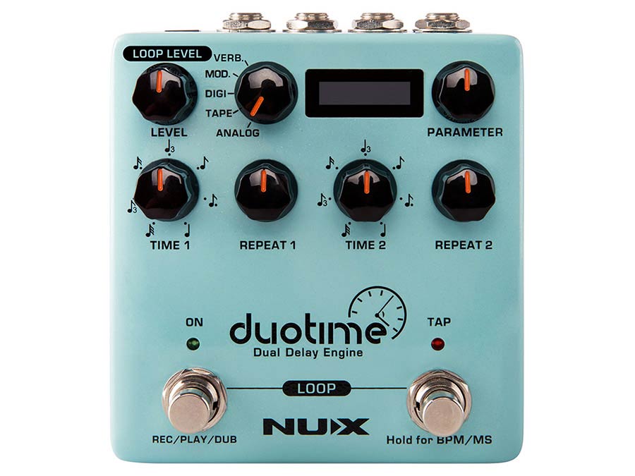 NUX NDD-6 effectpedaal dual delay engine DUO TIME