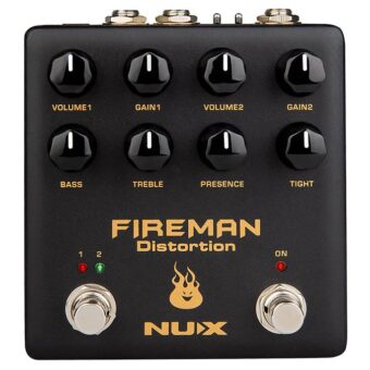 NUX NDS-5 analoog dubbel-effectpedaal distortion FIREMAN