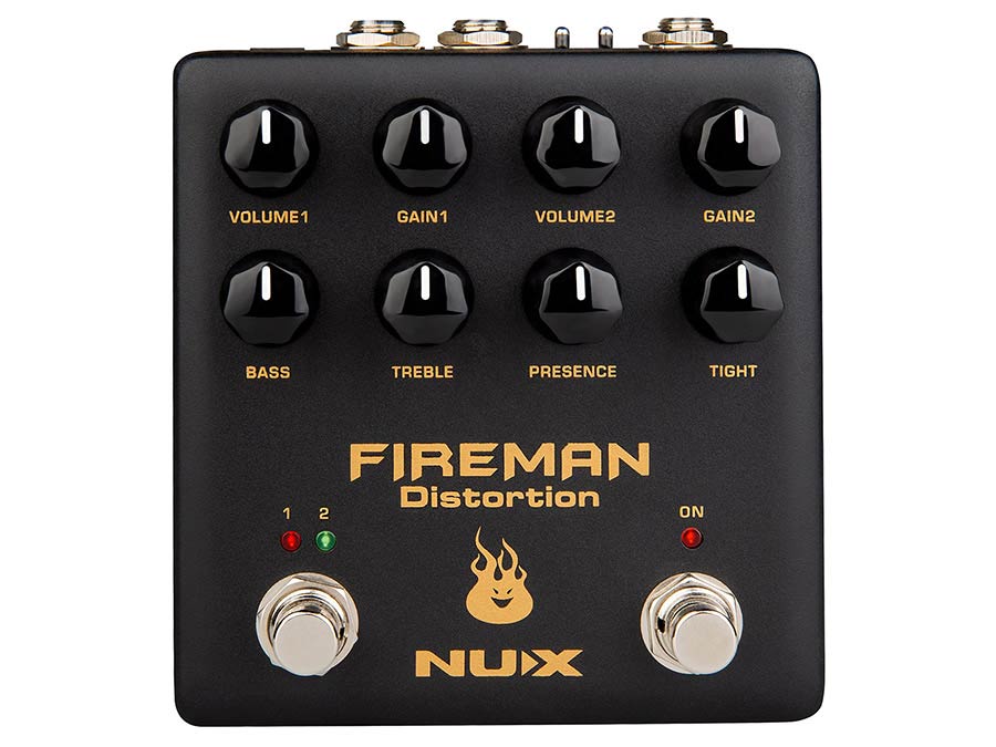NUX NDS-5 analoog dubbel-effectpedaal distortion FIREMAN