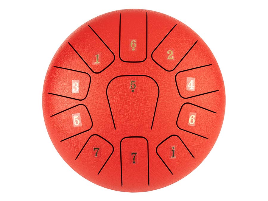 Hayman HTD1011/RD stalen tongdrum 10" rood - Afbeelding 3