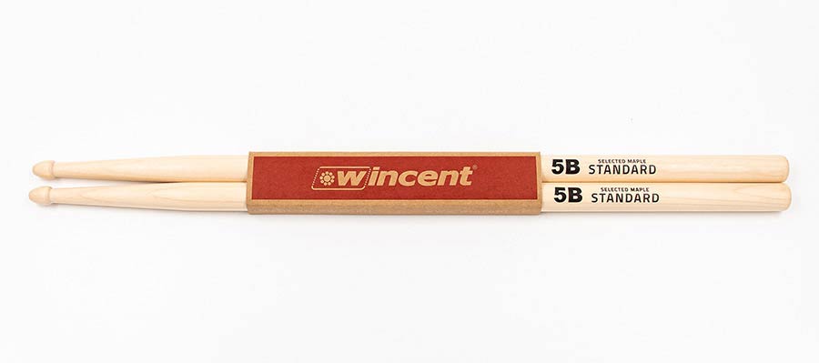 Wincent W-5BM paar maple drumstokken 5B MAPLE - Afbeelding 3