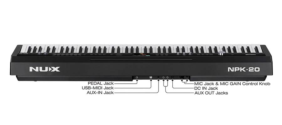 NUX NPK20/BK digitale stage piano - Afbeelding 5