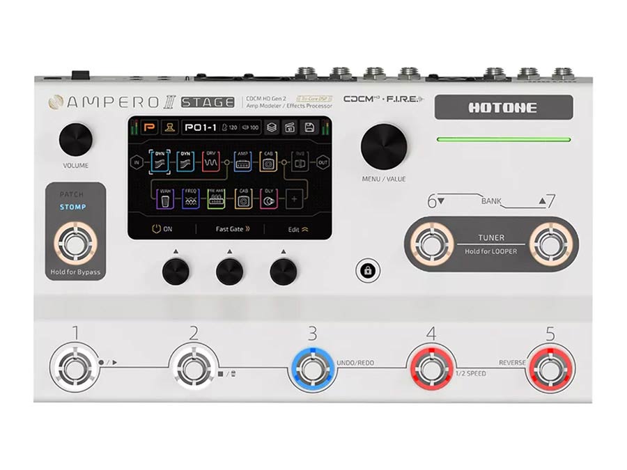 HoTone MP-380 amp modeler en effectprocessor AMPERO II STAGE