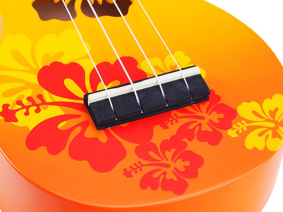 Mahalo MD1HBORB ukelele "Hibiscus" met tas - Afbeelding 7