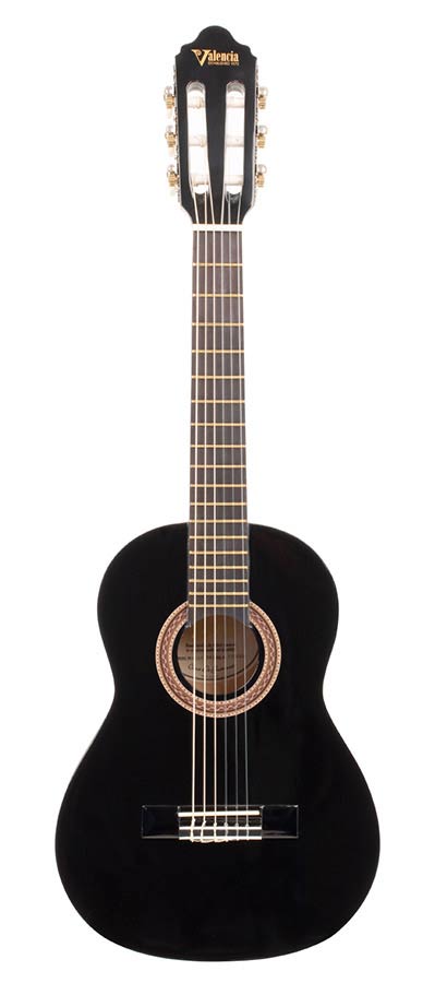 Valencia VC101BK klassieke gitaar 1/4 - Afbeelding 2