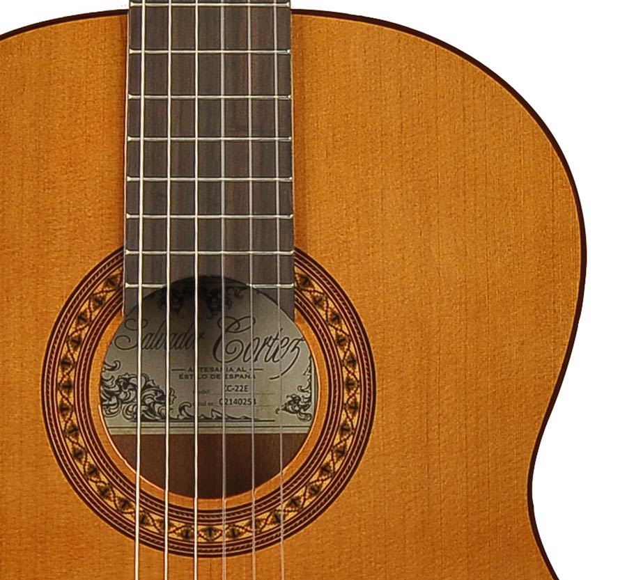 Salvador Cortez CC-22E klassieke gitaar - Afbeelding 4