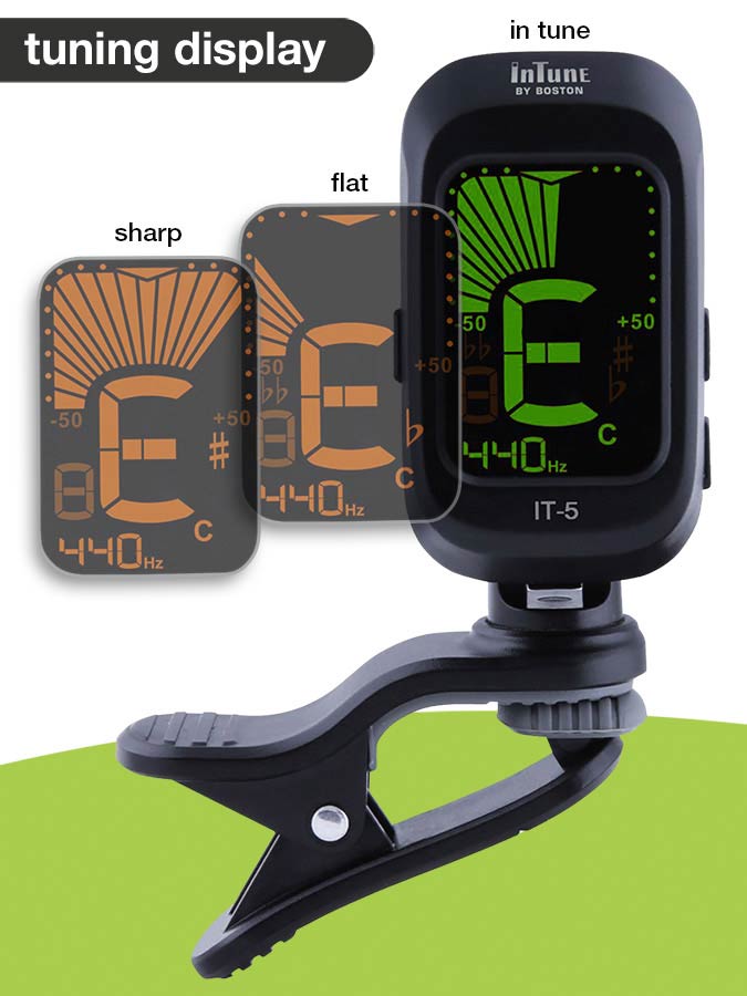 Boston IT-5 Boston Intune Series chromatische cliptuner - Afbeelding 5