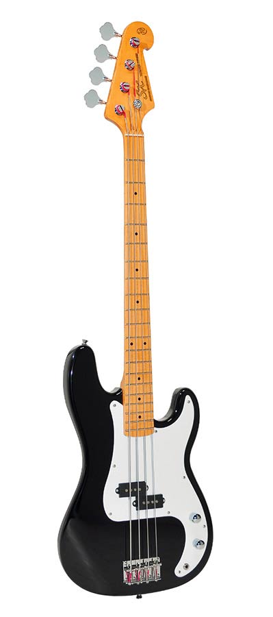 SX SPB57-BK 57 P-style elektrische basgitaar - Afbeelding 5