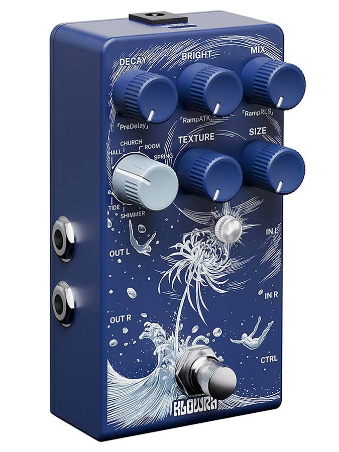 Klowra KBS-01 digitaal effect pedaal LIMBO stereo multi-type reverb - Afbeelding 2