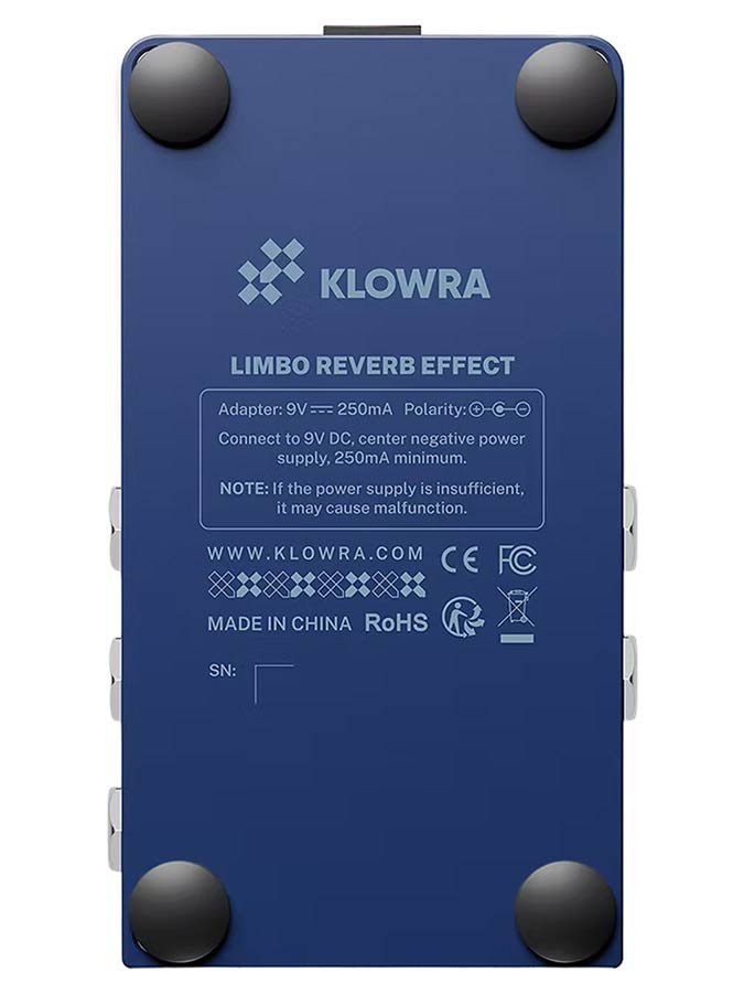 Klowra KBS-01 digitaal effect pedaal LIMBO stereo multi-type reverb - Afbeelding 7