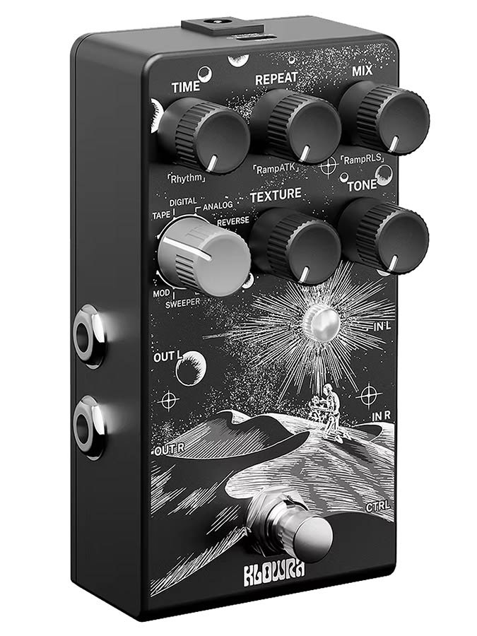 Klowra KBS-02 digitaal effect pedaal EVERLAST stereo multi-type delay - Afbeelding 2