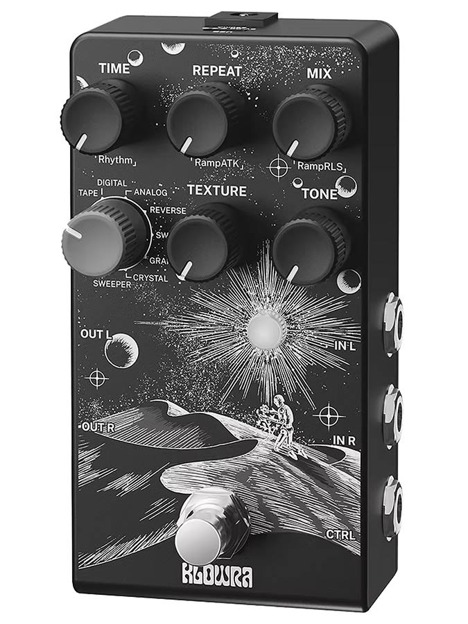 Klowra KBS-02 digitaal effect pedaal EVERLAST stereo multi-type delay - Afbeelding 3