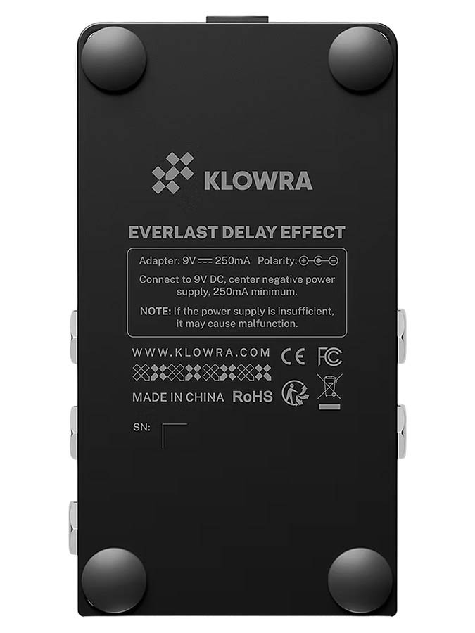 Klowra KBS-02 digitaal effect pedaal EVERLAST stereo multi-type delay - Afbeelding 7