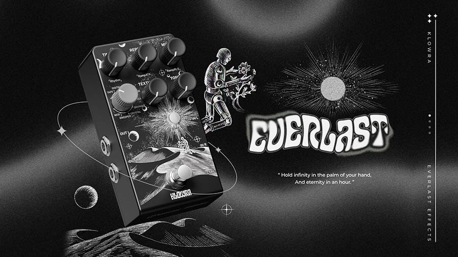 Klowra KBS-02 digitaal effect pedaal EVERLAST stereo multi-type delay - Afbeelding 10