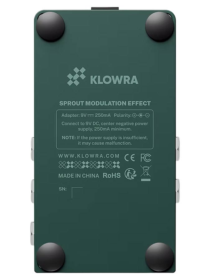 Klowra KBS-03 digitaal effect pedaal SPROUT stereo multi-type modulation - Afbeelding 7