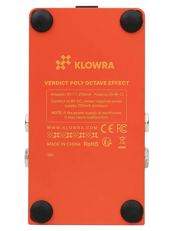 Klowra KBS-06 digitaal effect pedaal VERDICT polyphonic octave - Afbeelding 9